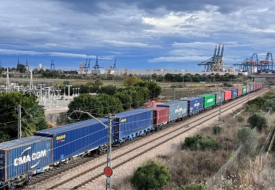El tráfico ferroviario en el puerto de Valencia creció un 9 por ciento en 2022